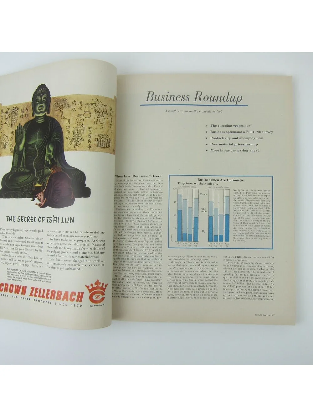 Vintage FORTUNE Magazine May 1954 NY Central Railroad, Bell Telephone, McCarthy